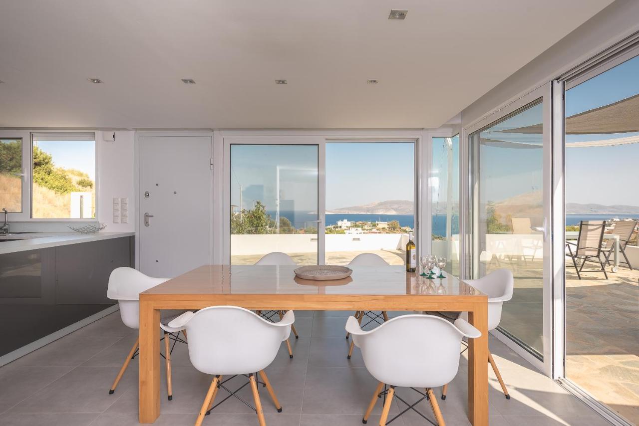 Villa Luna Private Heated Hydro Pool Bbq Beach 4Min Agia Marina Mikrolimanou Bagian luar foto