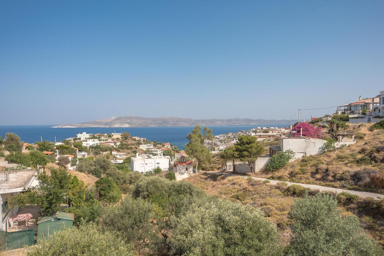 Villa Luna Private Heated Hydro Pool Bbq Beach 4Min Agia Marina Mikrolimanou Bagian luar foto