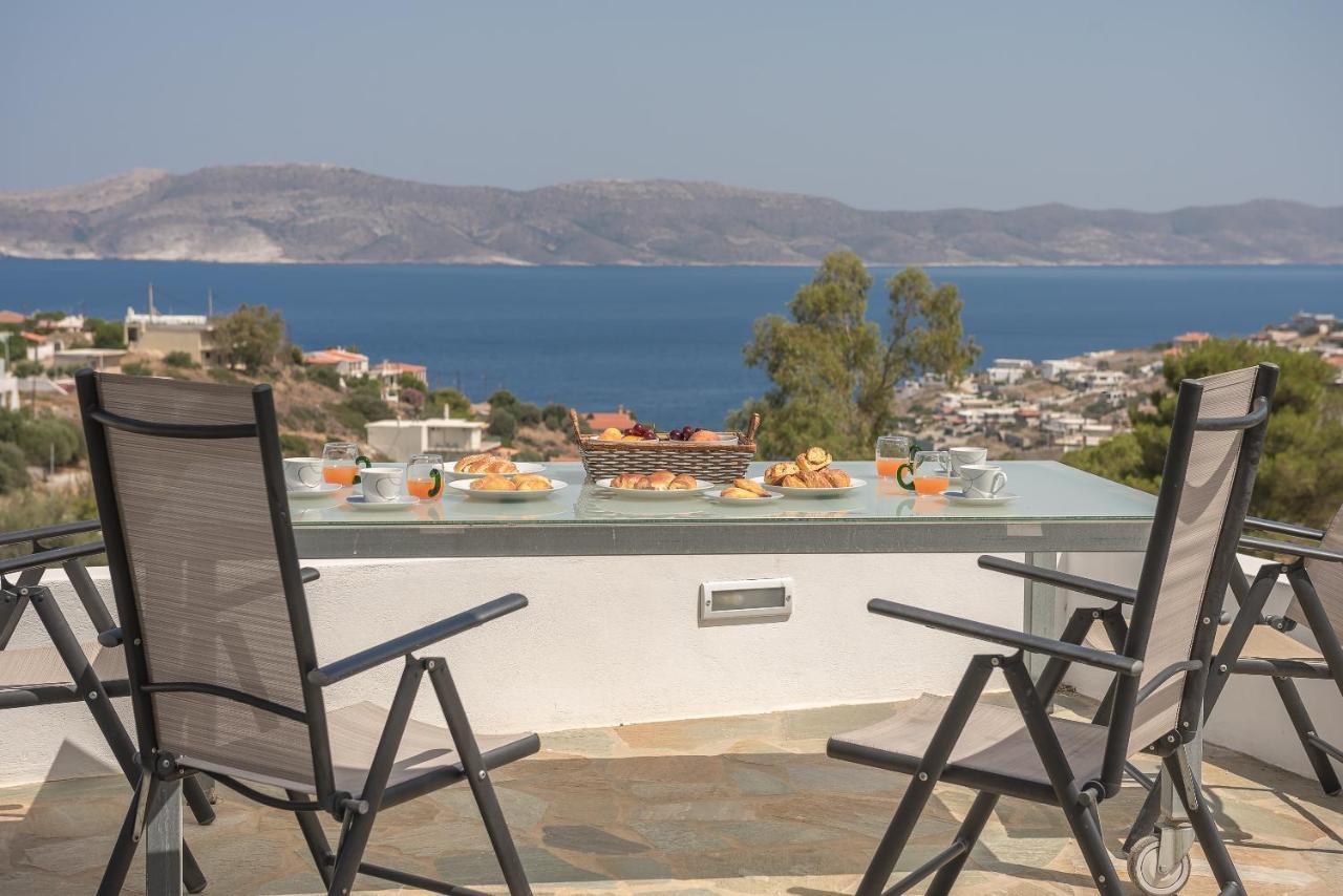 Villa Luna Private Heated Hydro Pool Bbq Beach 4Min Agia Marina Mikrolimanou Bagian luar foto